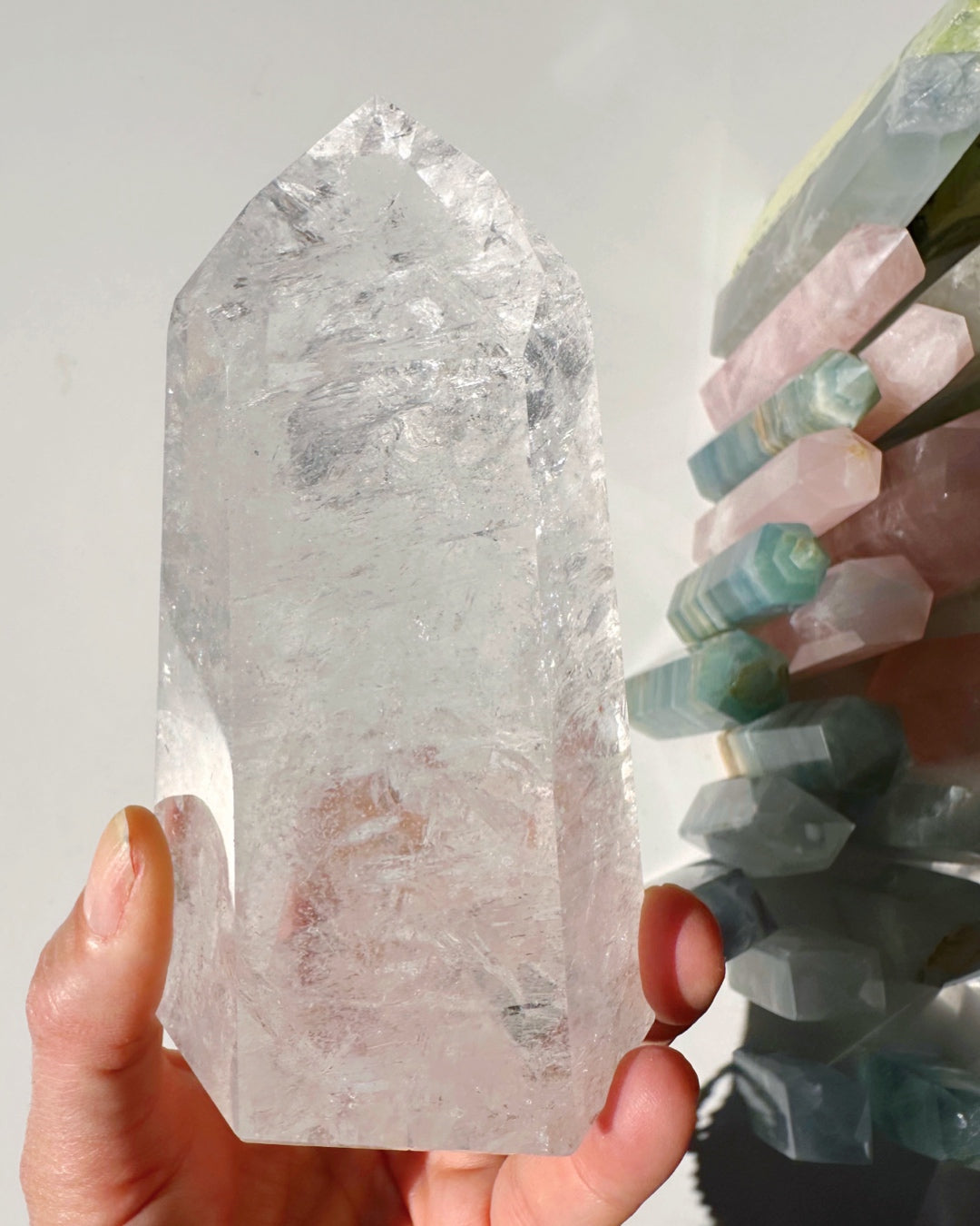 Clear Quartz Tower