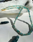 “Frankie” - Blue Apatite Gemstone Candy Necklace