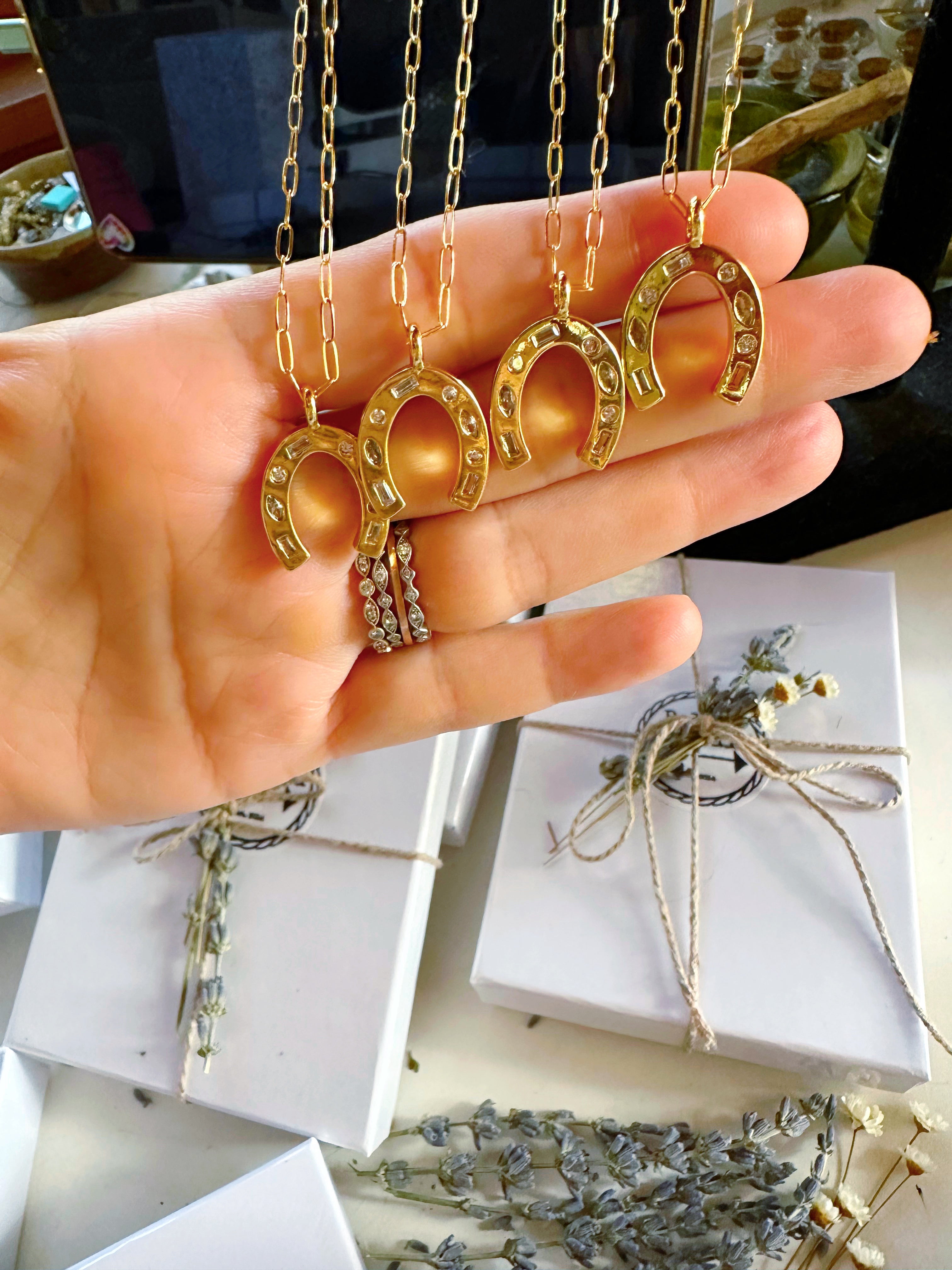 Gold Filled Horseshoe Necklace - Baltic Mermaid