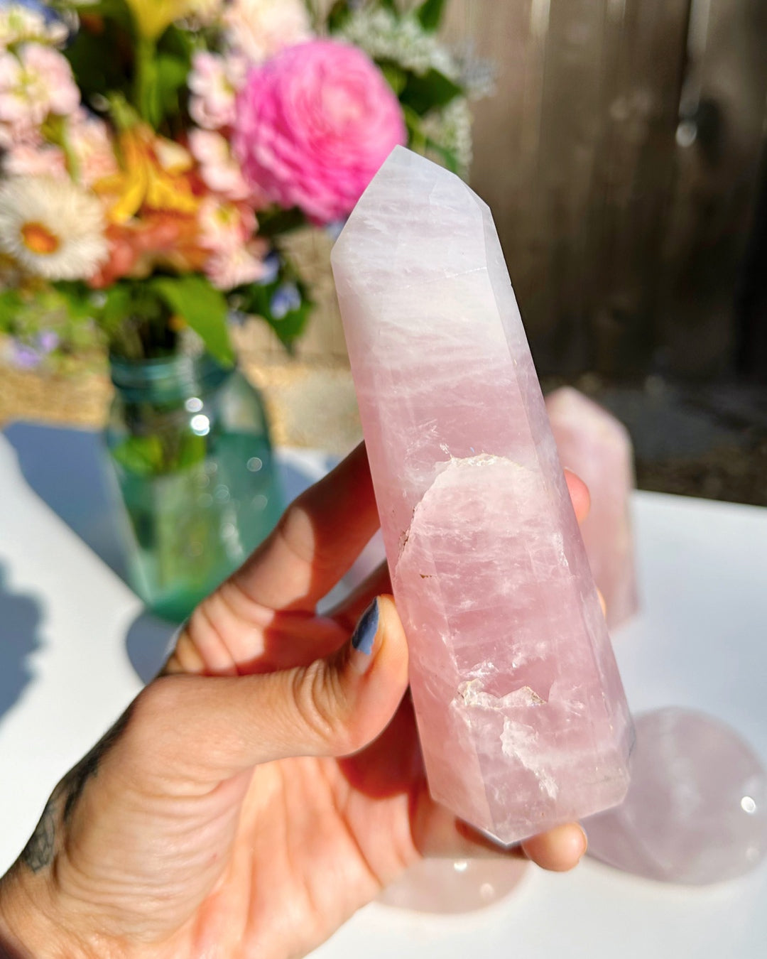 Rose Quartz Tower - Baltic Mermaid