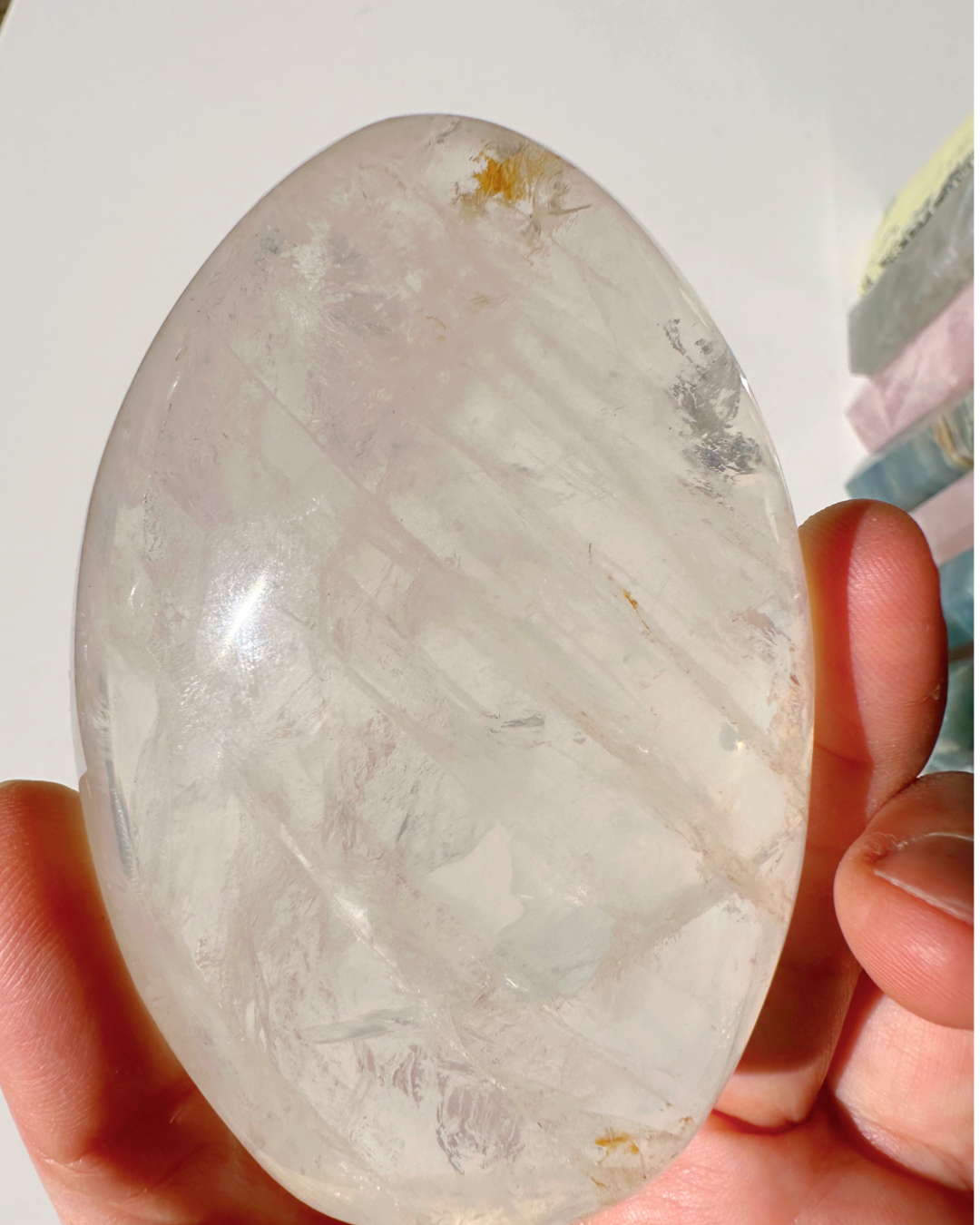 Quartz Freeform w/ Hematoid Inclusions - Baltic Mermaid