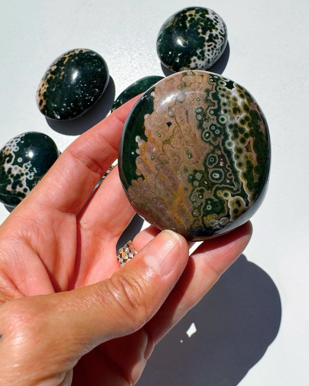Ocean Jasper Palm Stones - Baltic Mermaid