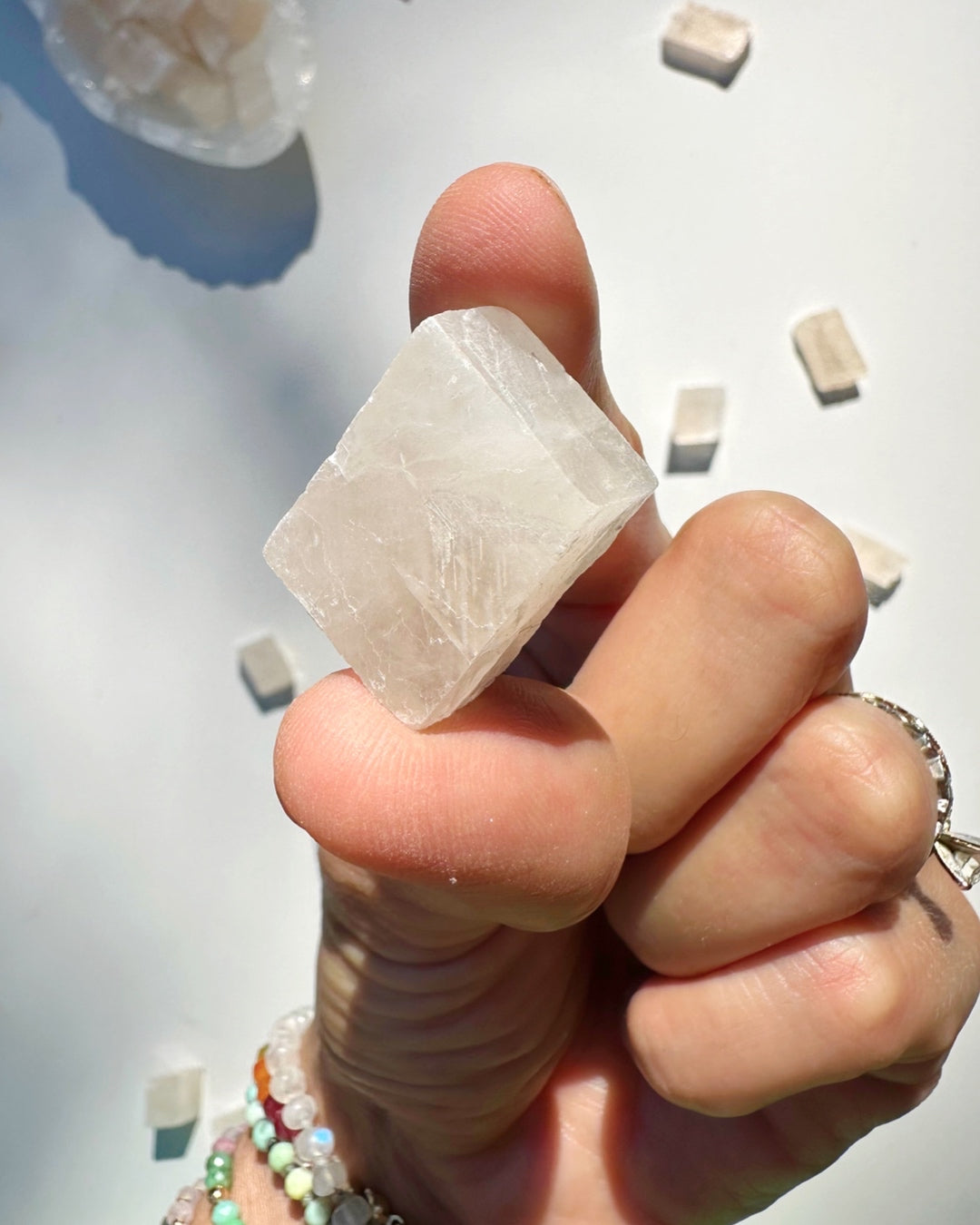 Mini Pink Optical Calcite - Baltic Mermaid