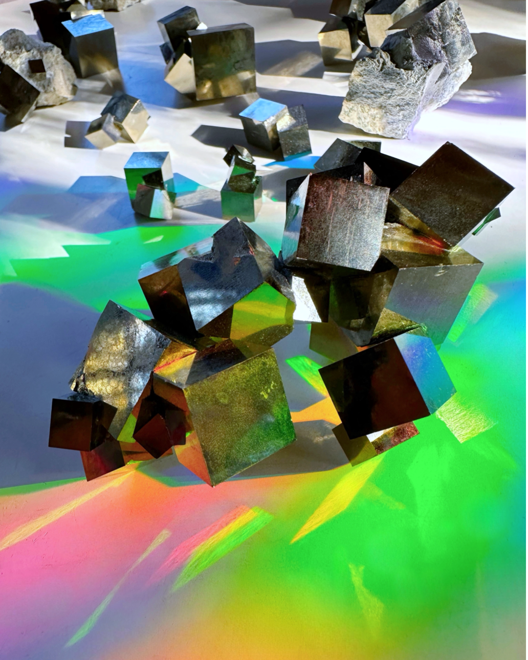 Pyrite Cube Cluster - AAA - Baltic Mermaid