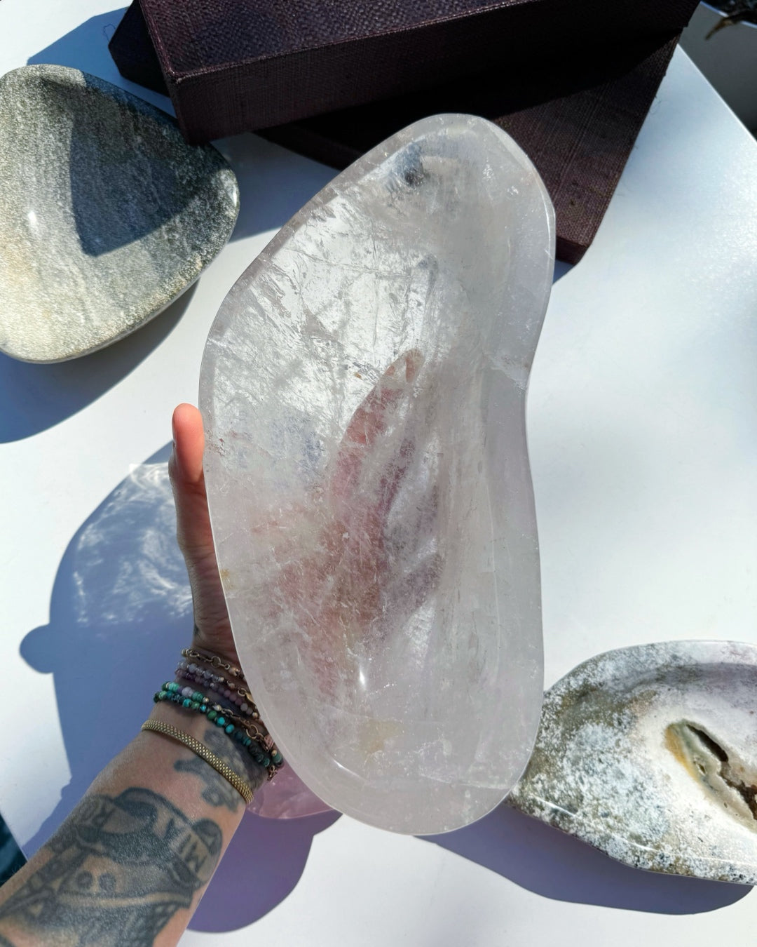 Light Smoky Quartz Dish