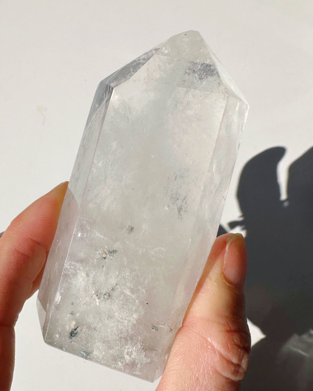 Clear Quartz Tower w/ Chlorite Inclusions