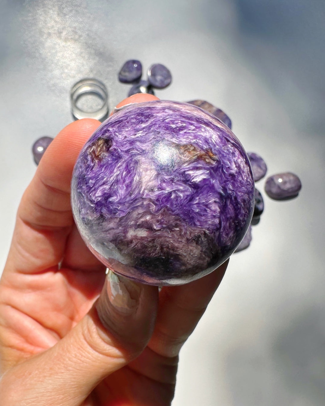 Charoite Sphere