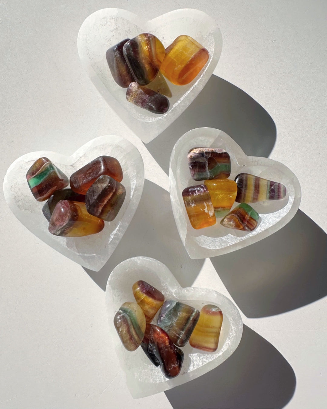 Small Selenite Heart Dish - Baltic Mermaid