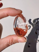 Intaglio Rooster Carved Chlorite Quartz/Garden Quartz Cabochon Baltic Mermaid