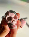 Rhodonite Skull