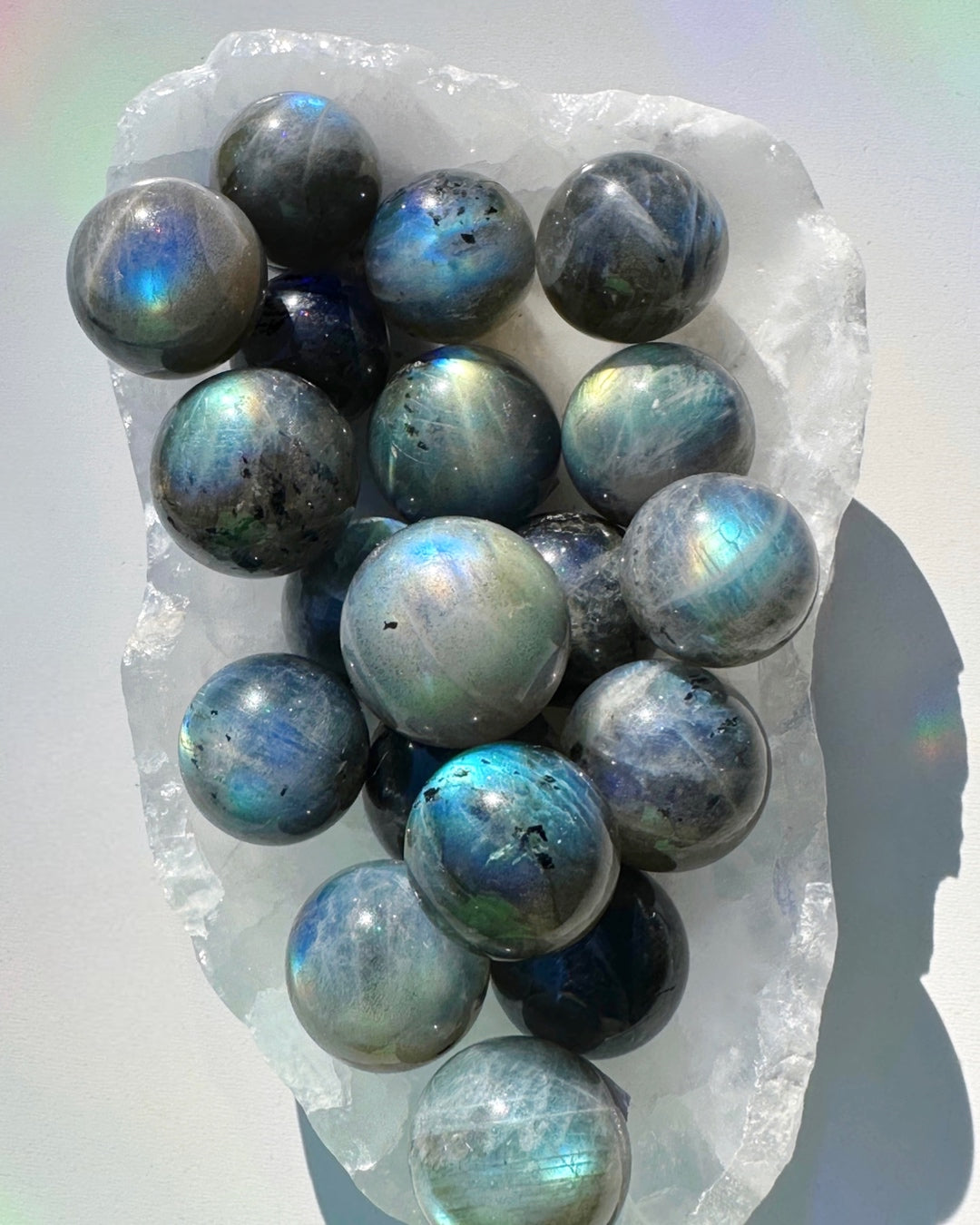 Labradorite Mini Spheres AAA