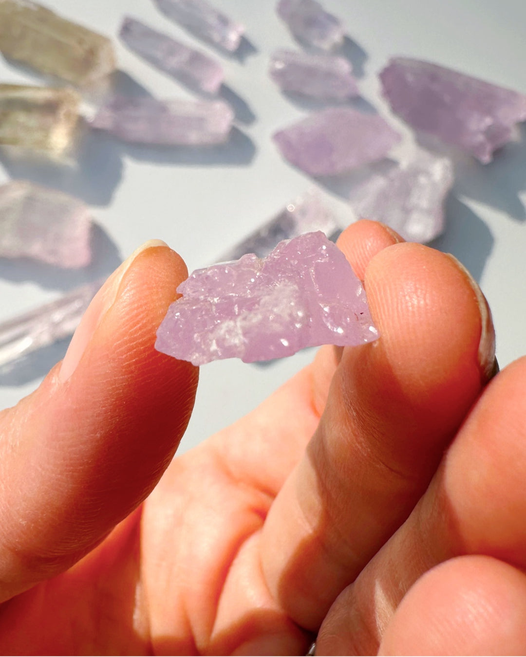 Raw Kunzite