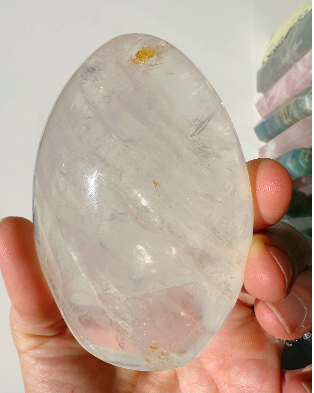 Quartz Freeform w/ Hematoid Inclusions - Baltic Mermaid
