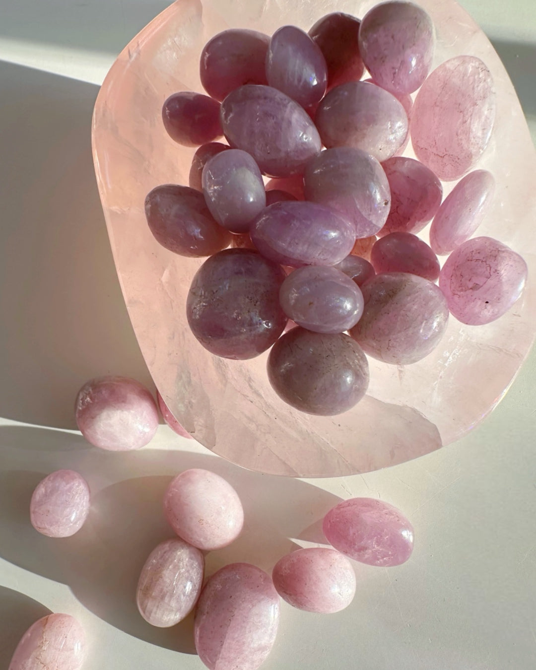 Kunzite Tumbled Stones - Baltic Mermaid