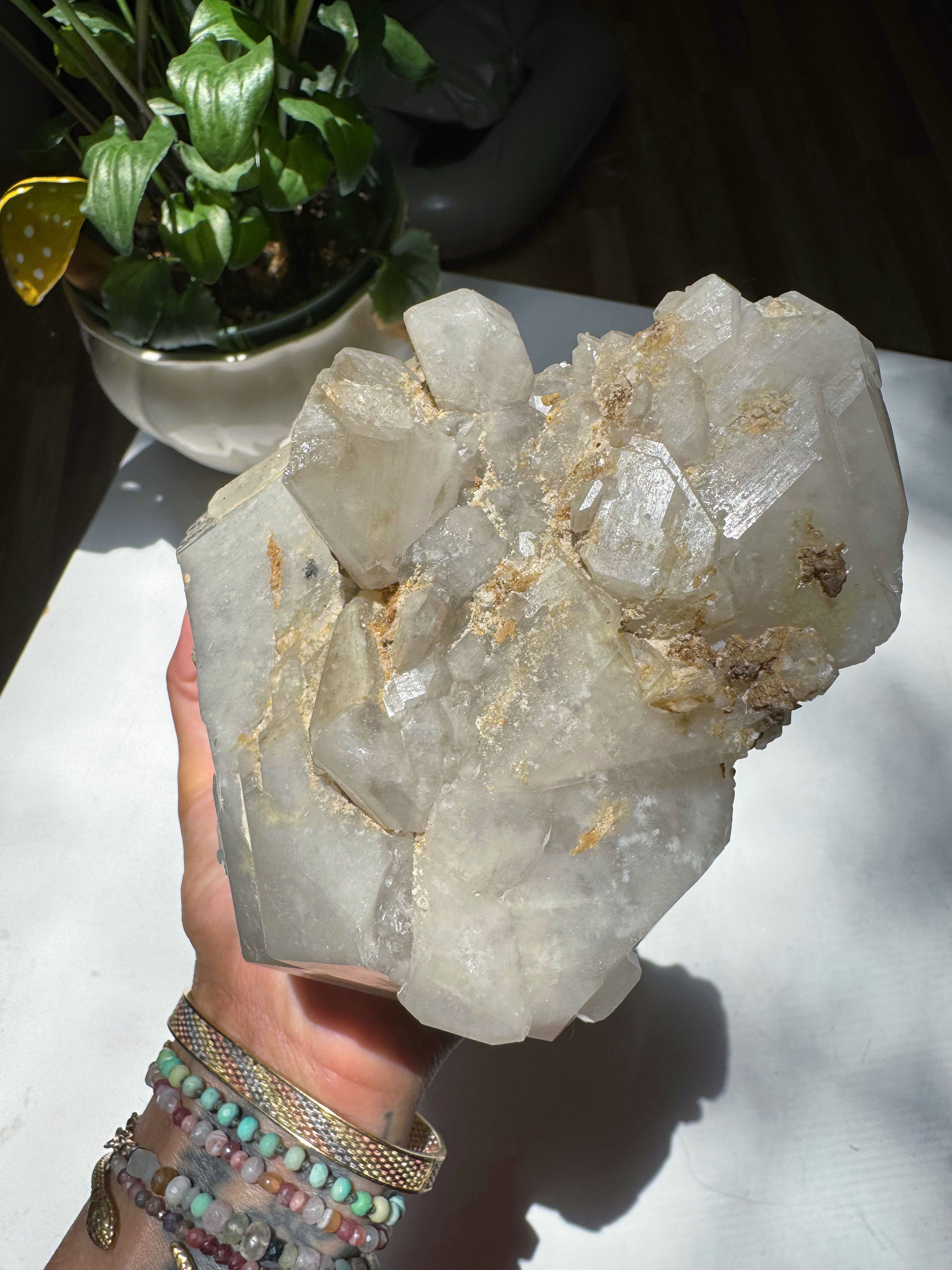 Large Double Terminated Quartz Point w/ Inclusions from Brazil Baltic Mermaid