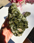 Epidote Quartz Cluster