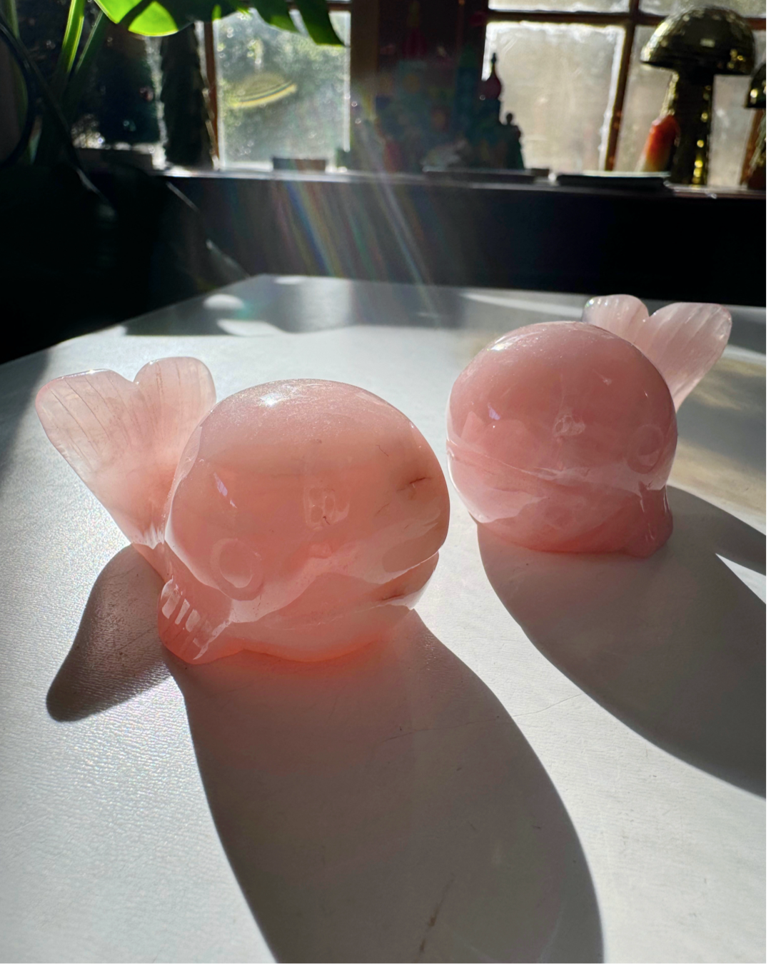 Rose Quartz Whales - Baltic Mermaid