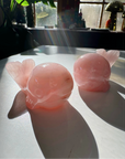 Rose Quartz Whales