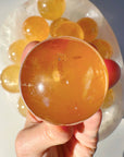 Honey Optic Calcite Spheres - AAA