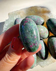 Ruby in Fuchsite Lingams