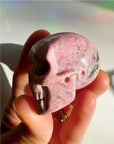 Rhodonite Skull