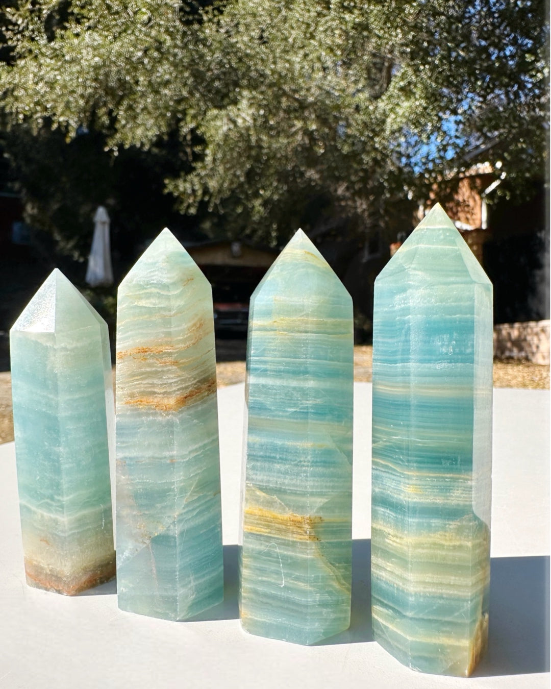 Blue Calcite Towers - Small - Baltic Mermaid