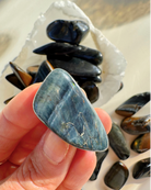 Blue Tiger Eye Tumbled Stones - Baltic Mermaid