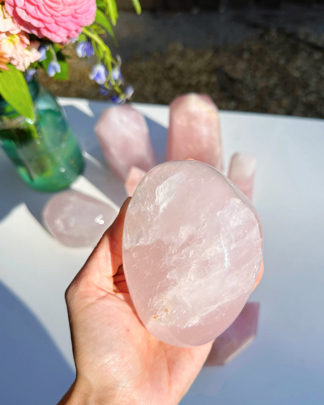 Rose Quartz Freeform - A - Baltic Mermaid