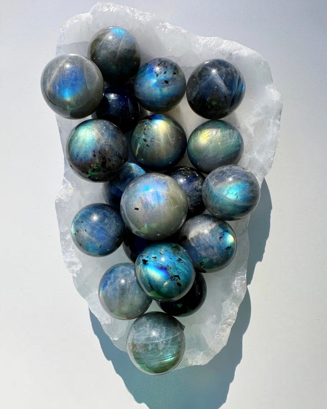 Labradorite Mini Spheres AAA