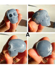 Angelite Skulls