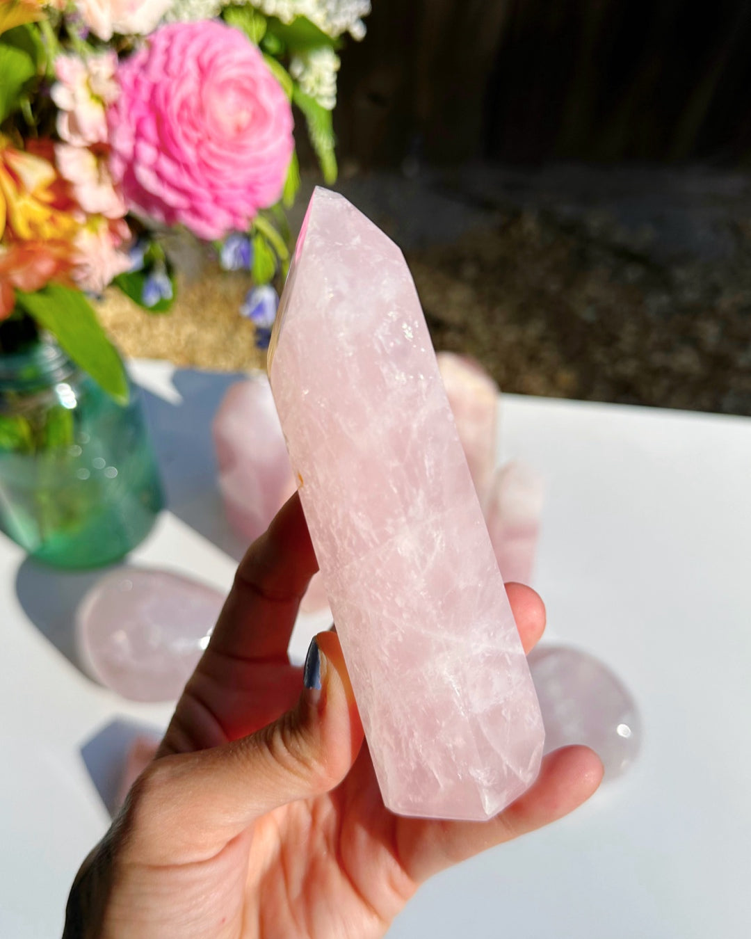 Rose Quartz Tower - Baltic Mermaid