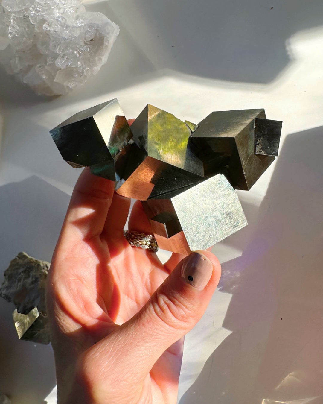 Pyrite Cube Cluster - AAA - Baltic Mermaid