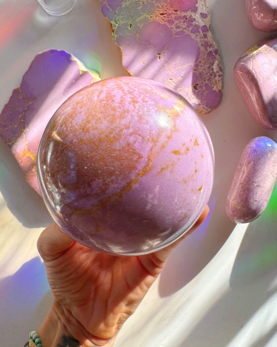 Phosphosiderite Large Sphere - AAA - Baltic Mermaid