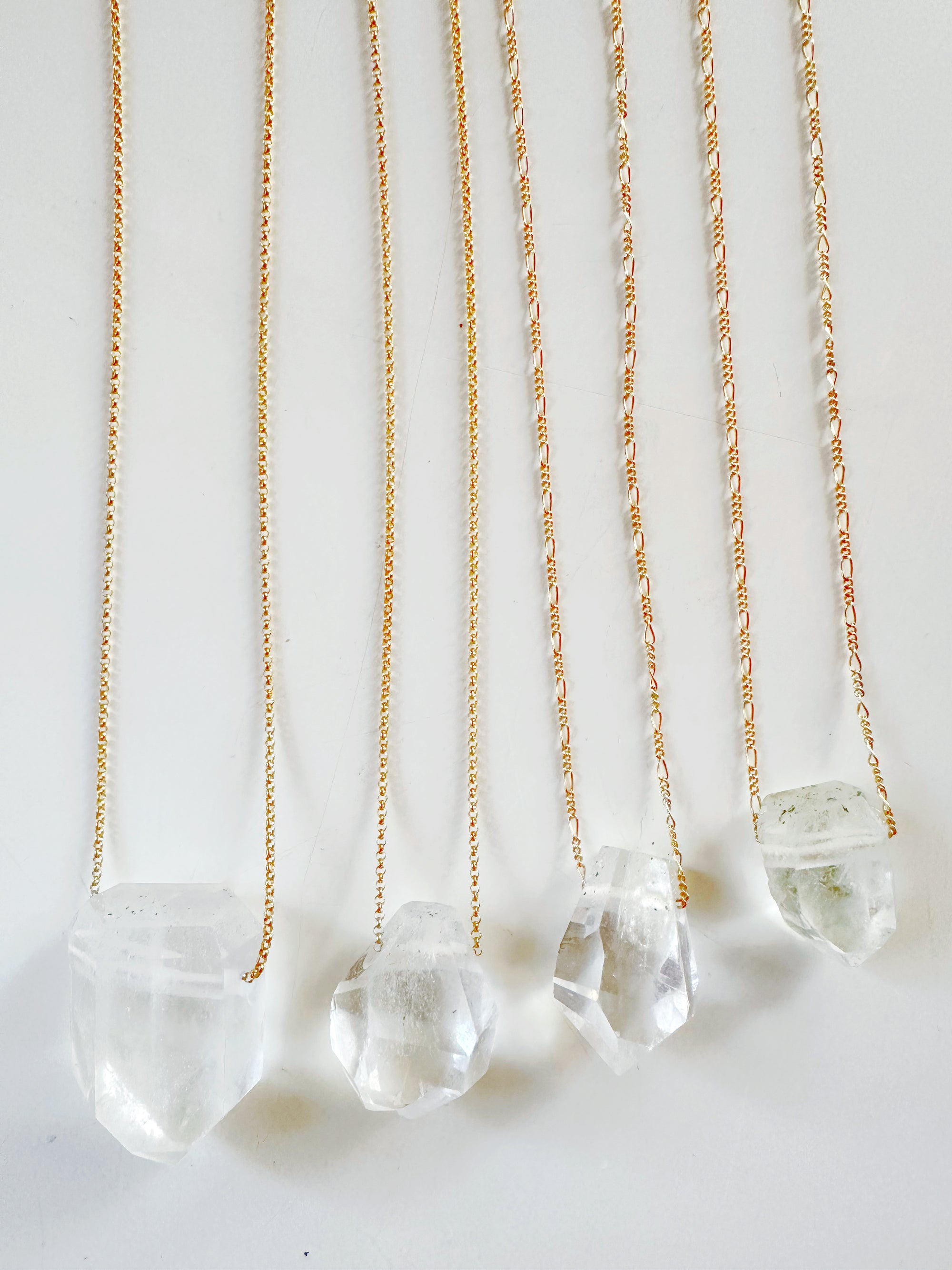 Quartz Point &amp; 14k Gold Filled Necklace