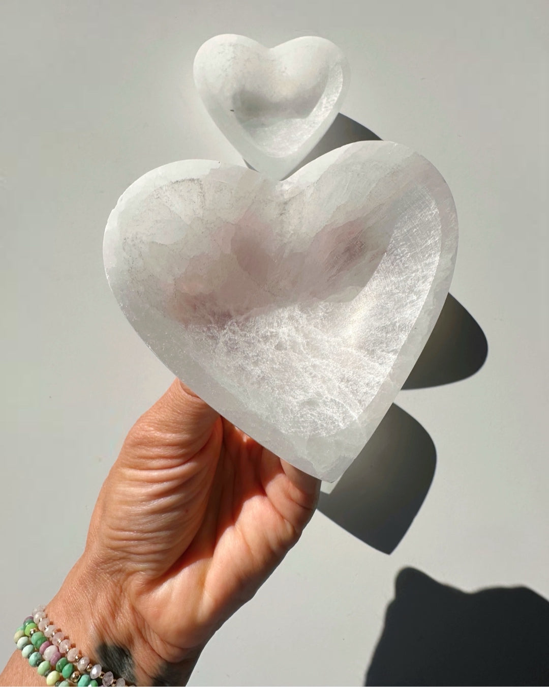 Small Selenite Heart Dish - Baltic Mermaid