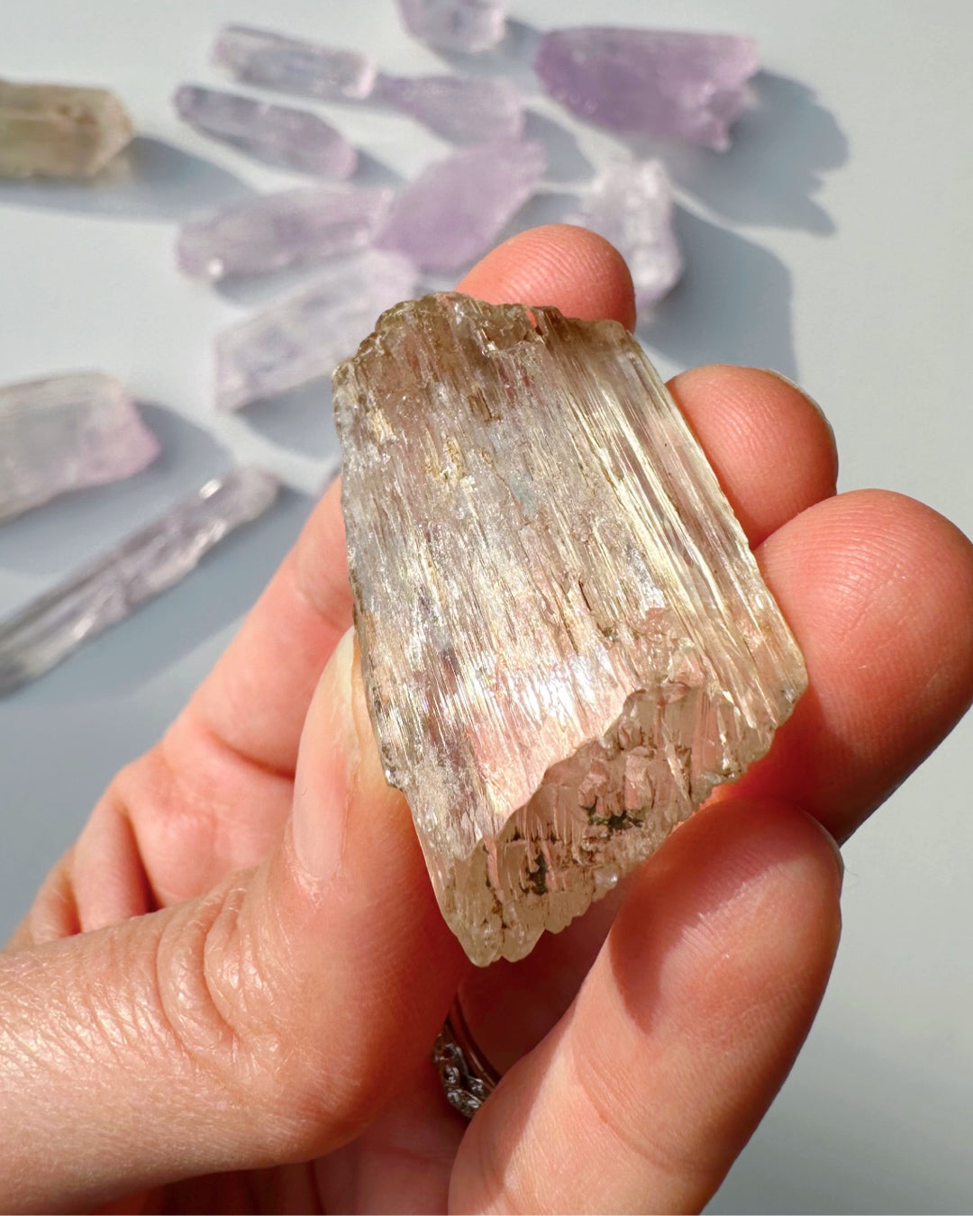 Raw Kunzite