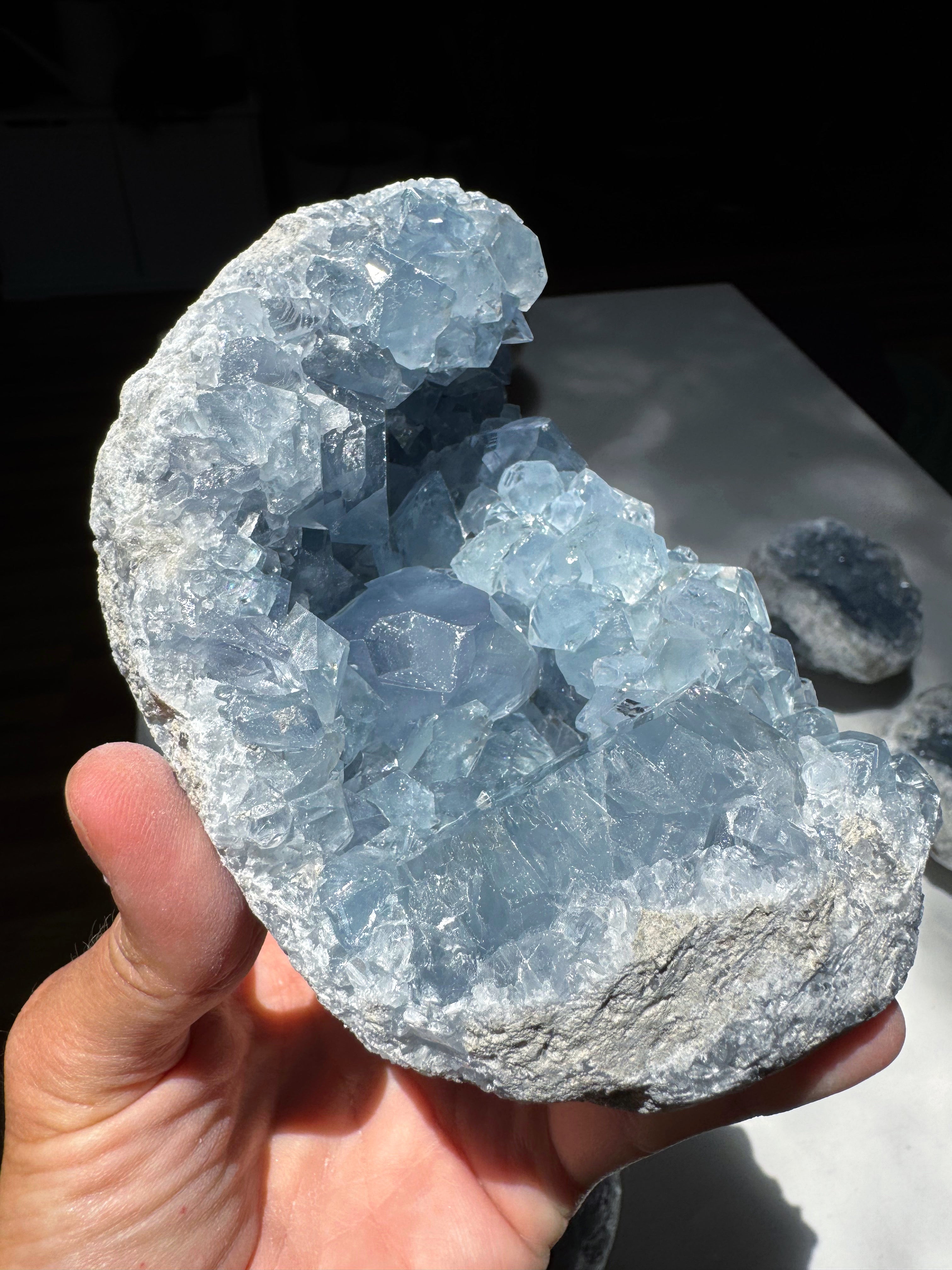Celestite Cluster Baltic Mermaid
