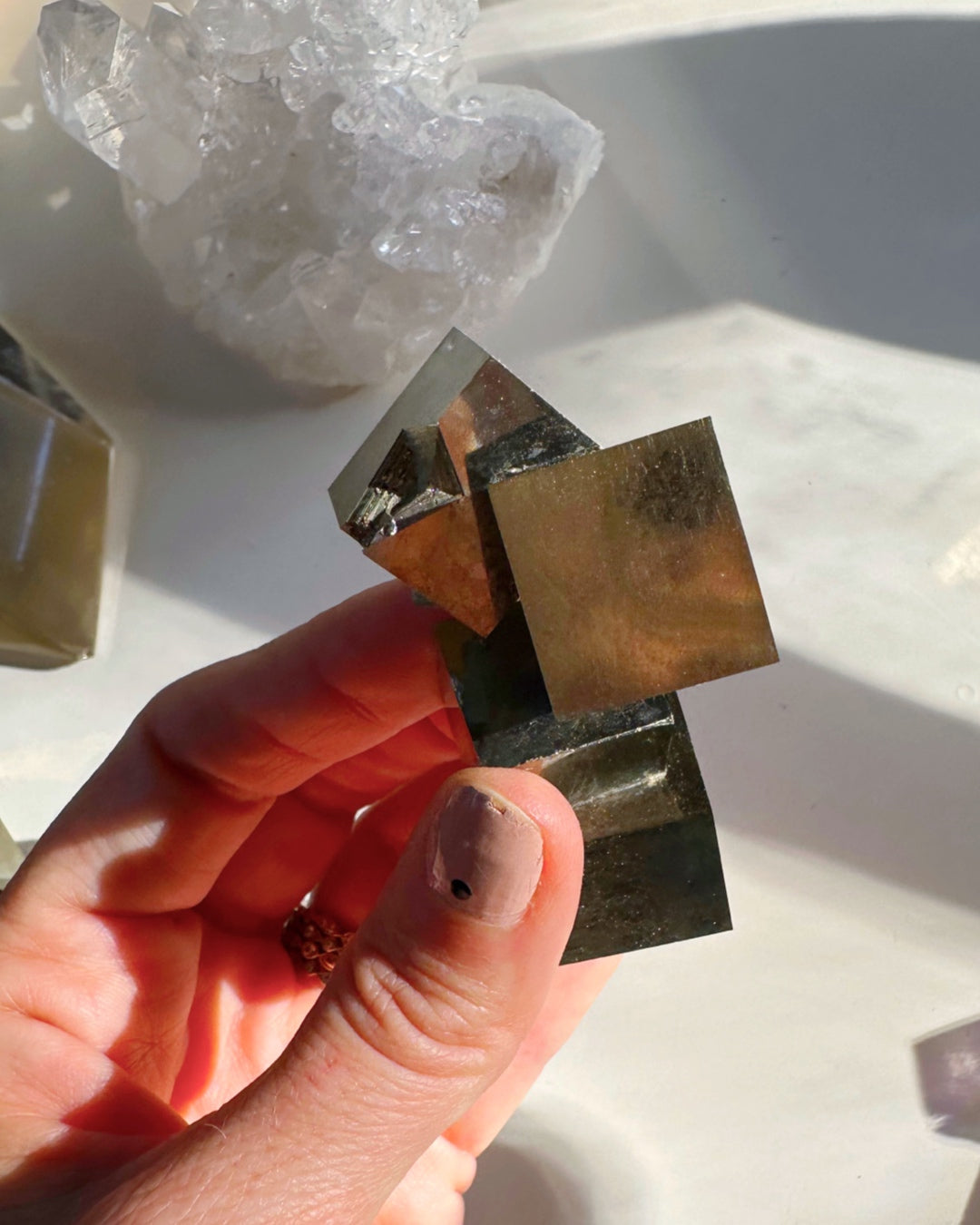 Pyrite Cube Cluster - AAA - Baltic Mermaid