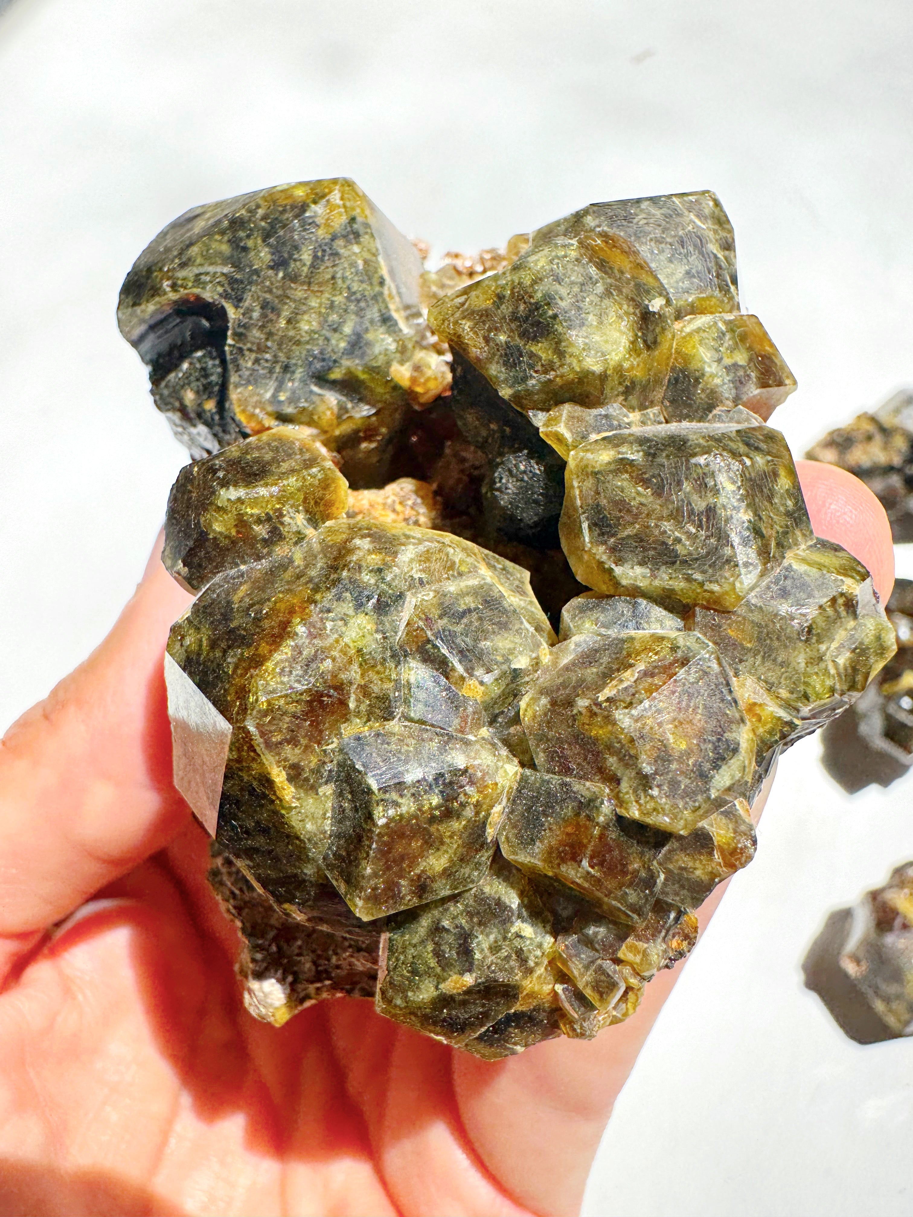 Rare Mali Green Grossular Andradite Garnet w/ Clinochlore AAA Quality Baltic Mermaid