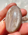 Sunstone & Peach Moonstone Palm Stone - I