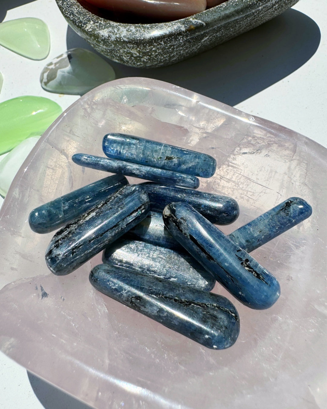 Polished Blue Kyanite Blades