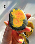 Bumblebee Jasper Palm Stones