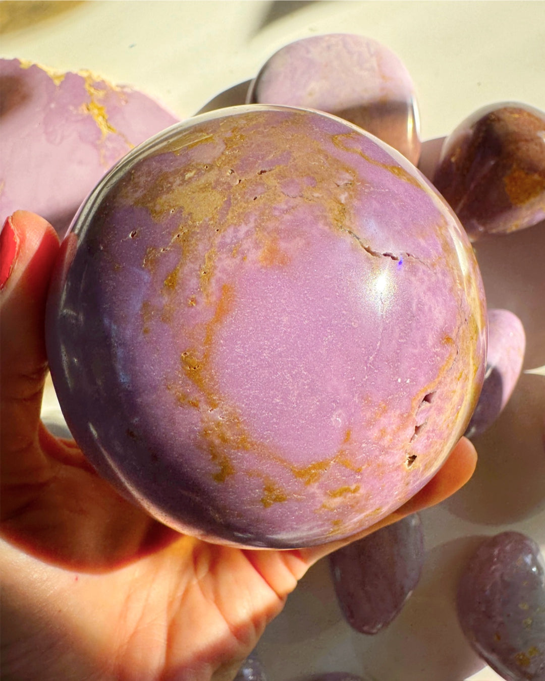 Phosphosiderite Large Sphere - AAA - Baltic Mermaid