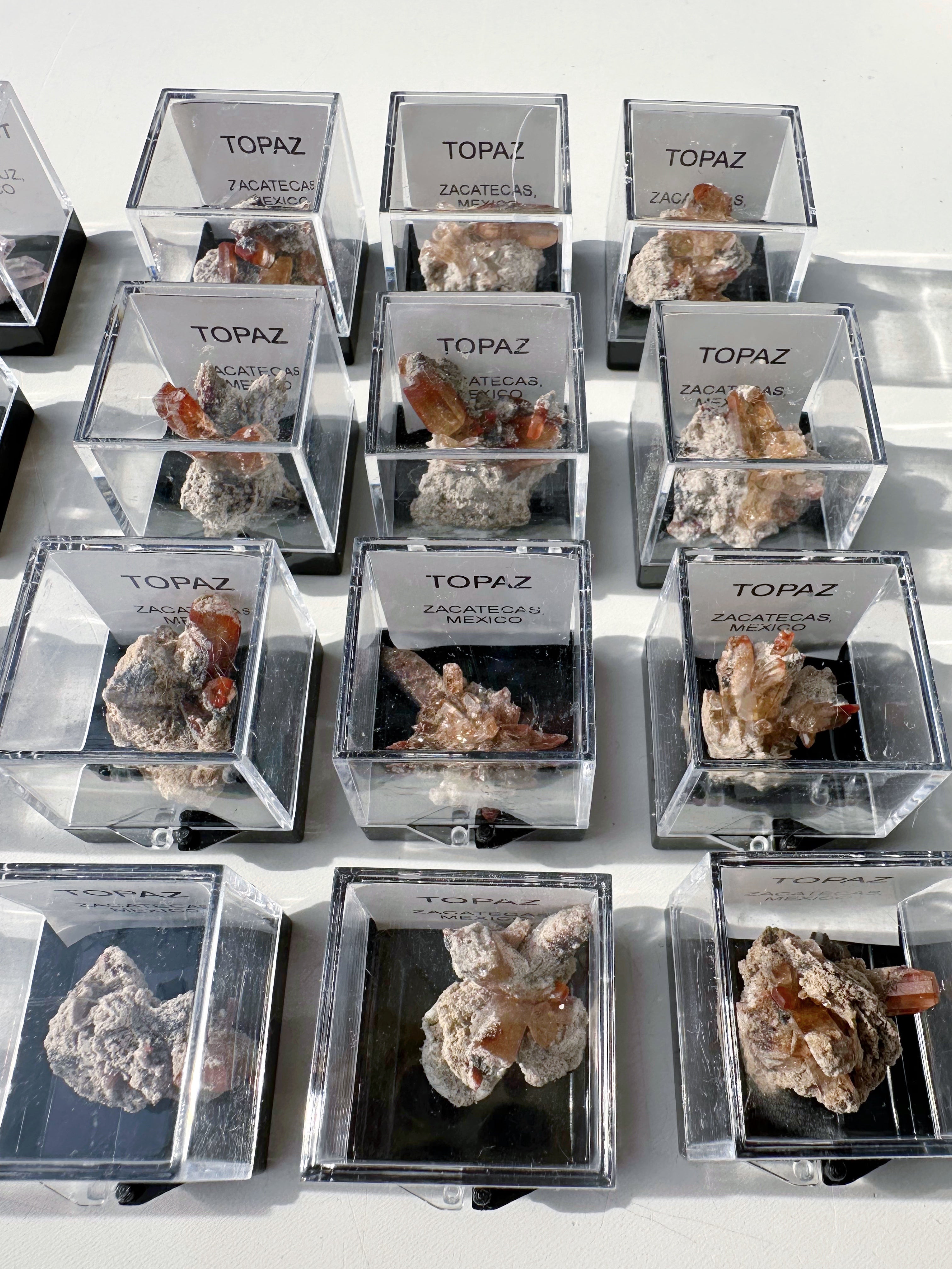 Natural Topaz Thumbnails in a Perky Box - from Zacatecas, Mexico - Baltic Mermaid