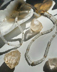 “Rihanna” - White Topaz Gemstone Candy Necklace