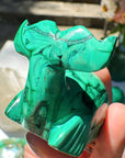 Hand Carved Malachite Whale