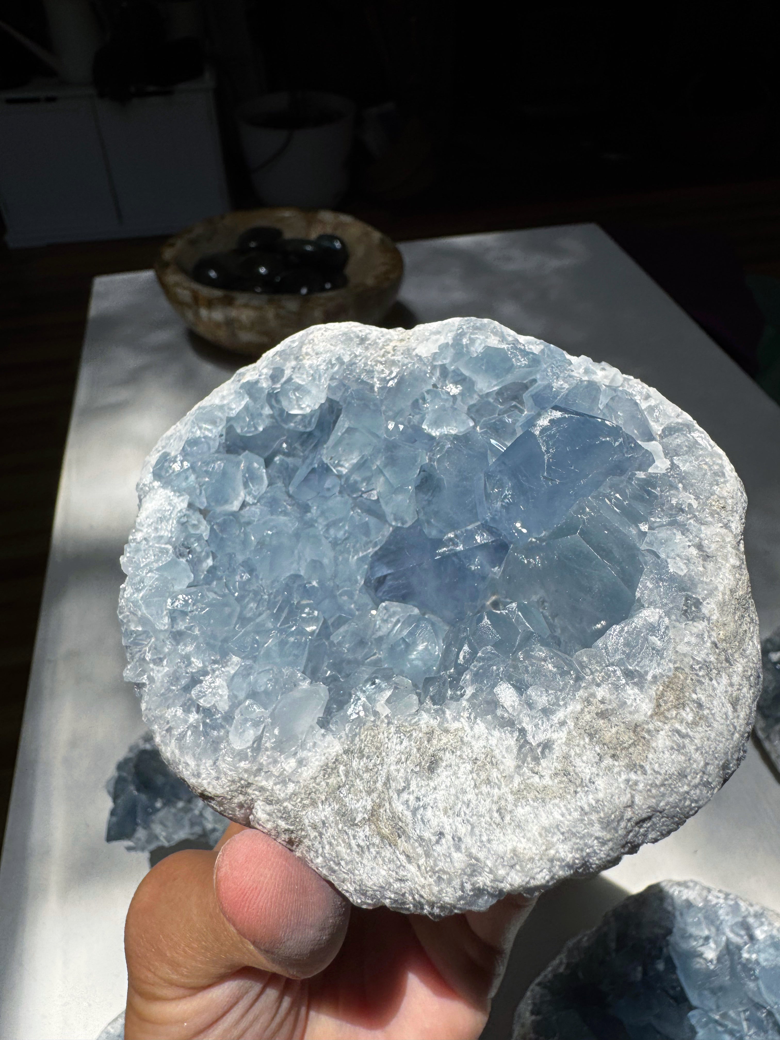 Celestite Cluster Baltic Mermaid