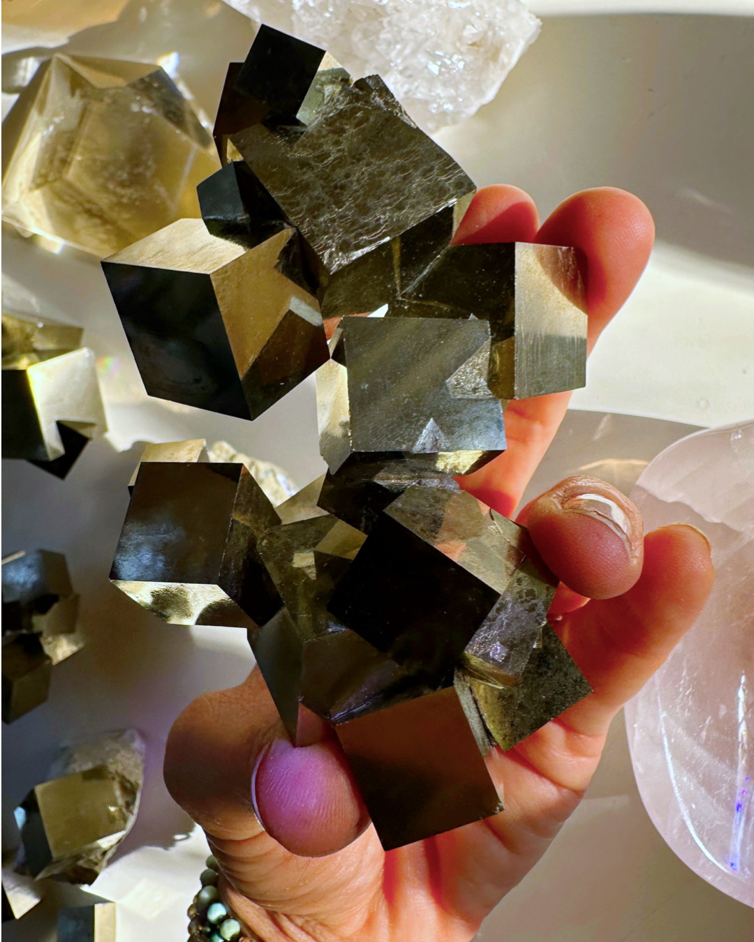 Pyrite Cube Cluster - AAA