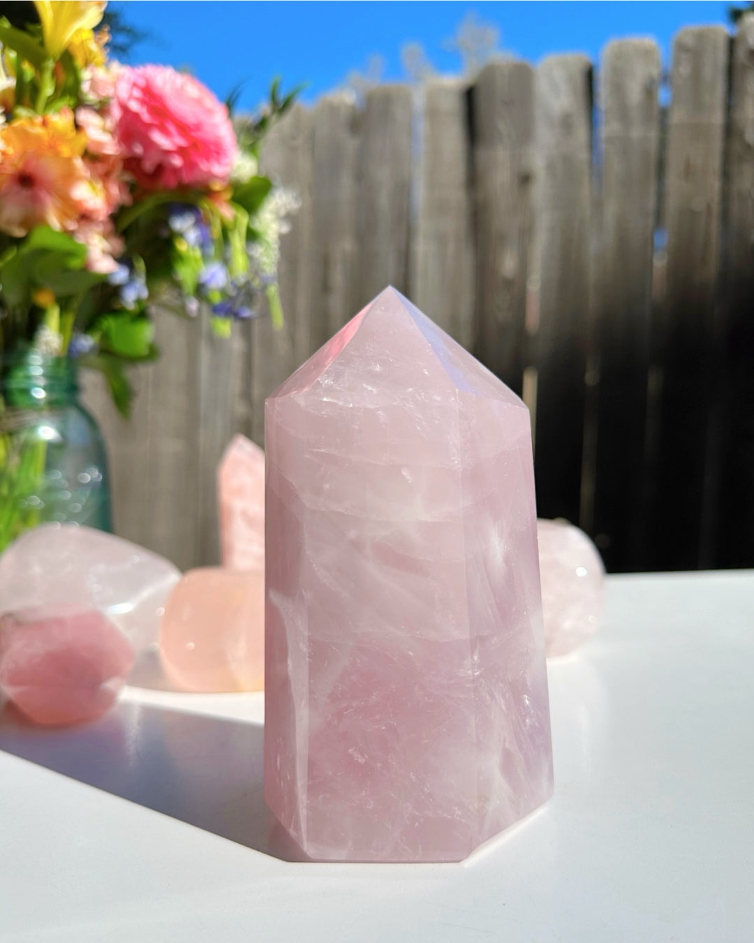Rose Quartz Tower - Baltic Mermaid