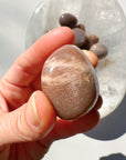 Sunstone & Peach Moonstone Palm Stone - C